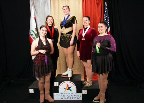 Beth 1st place on Podium