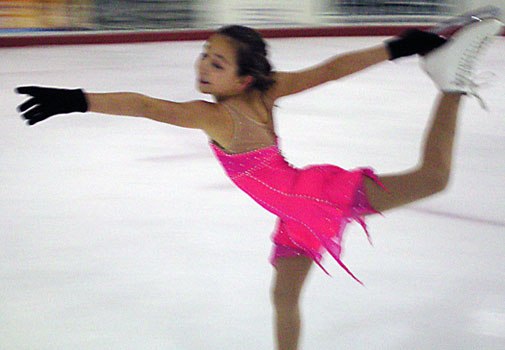 Lauren Practicing a Spiral